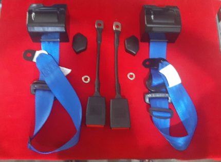 Blue Seat Belt Pair (Front)